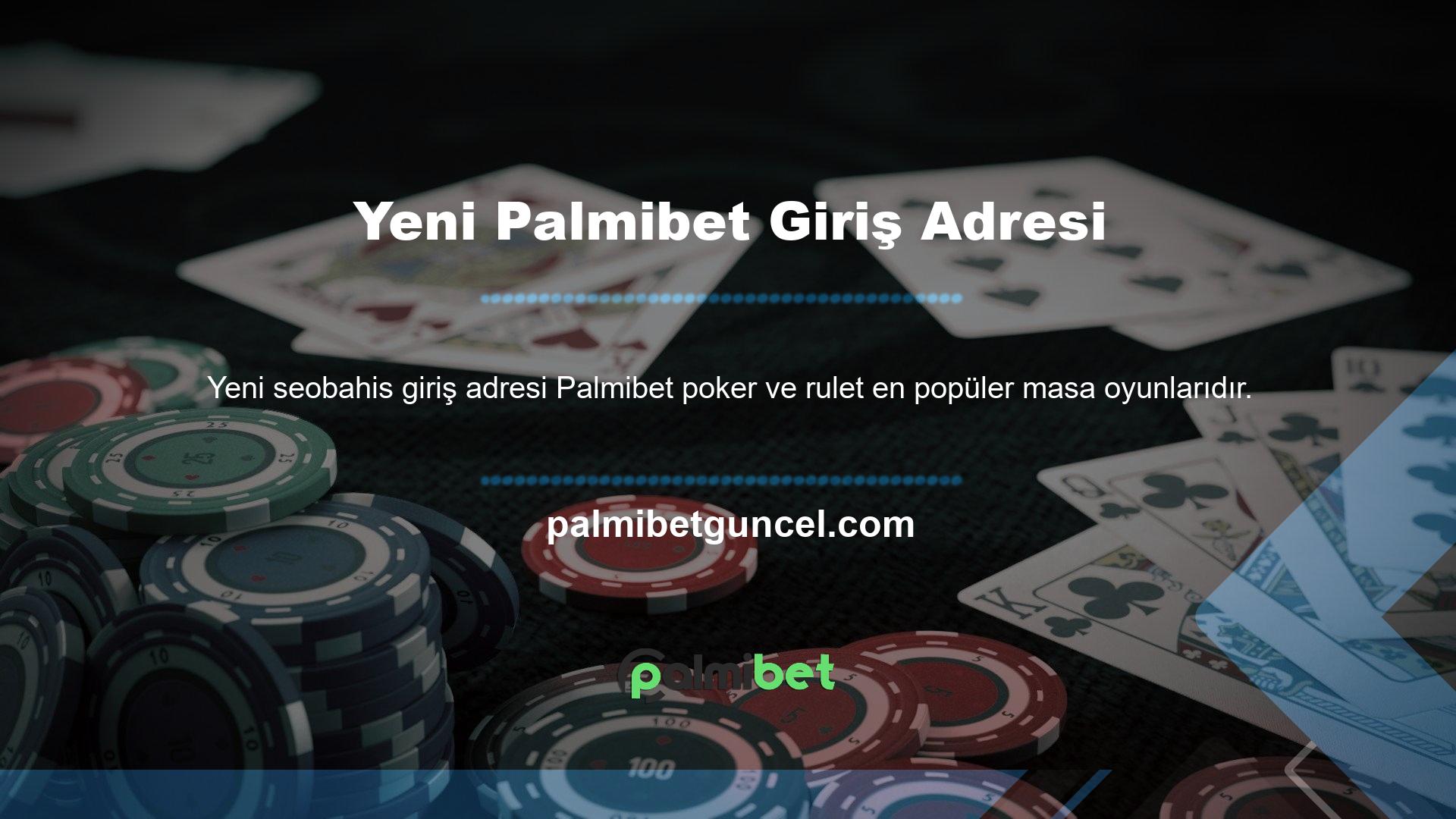 Palmibet canlı casino poker için Canlı masa oyunları sekmesine tıklamanız gerekmektedir